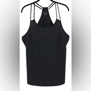 Athleta Go Time women’s XS black strappy tank top